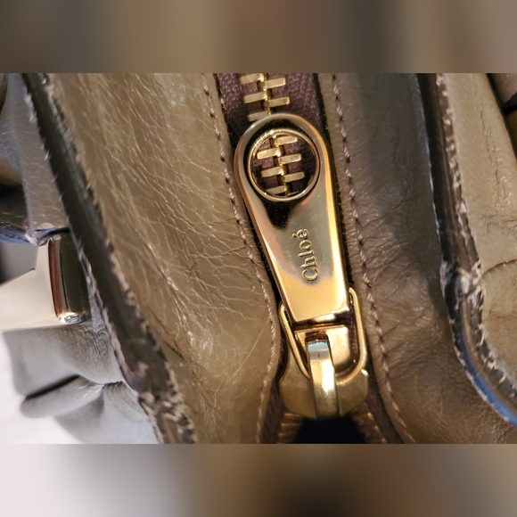 CHLOE Handbag-"ETHEL" satchel medium size and crossbody- LeatherCalfskin - Picture 9 of 14